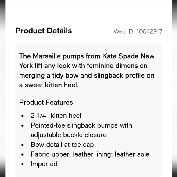 KATE SPADE MARSEILLE PUMPS 5B - Picture 10 of 12